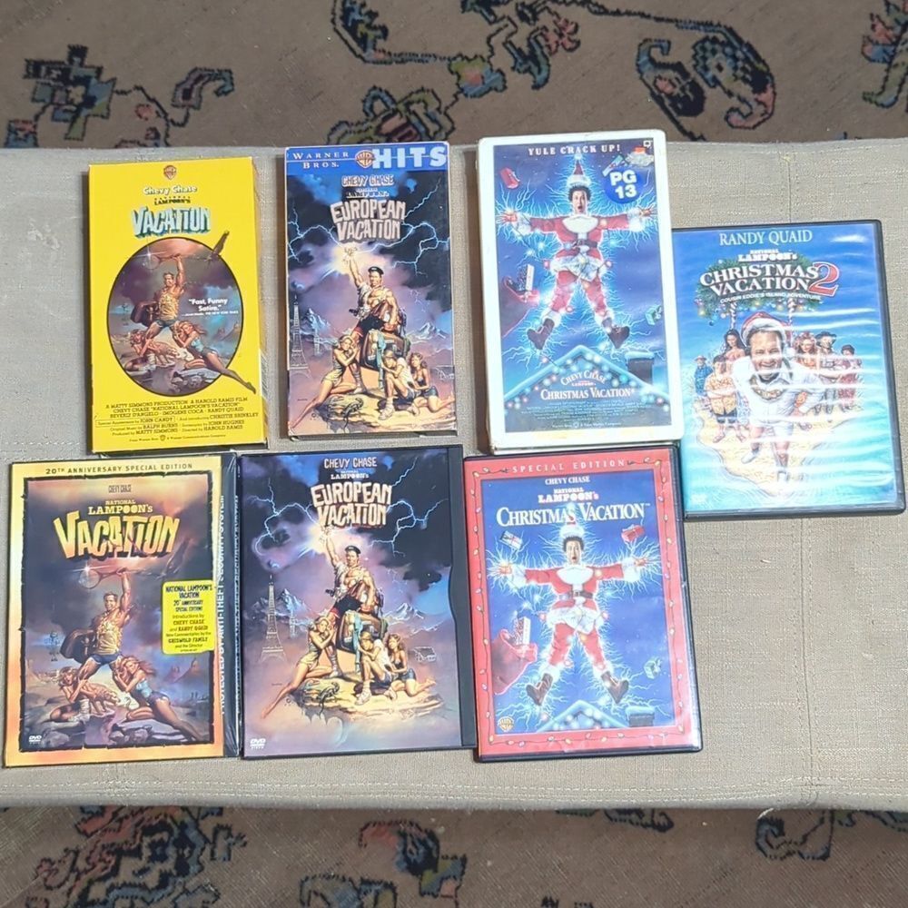 National Lampoons Vacation Trilogy Box Set VHS & DVD Chevy Chase, C-Vaca 2